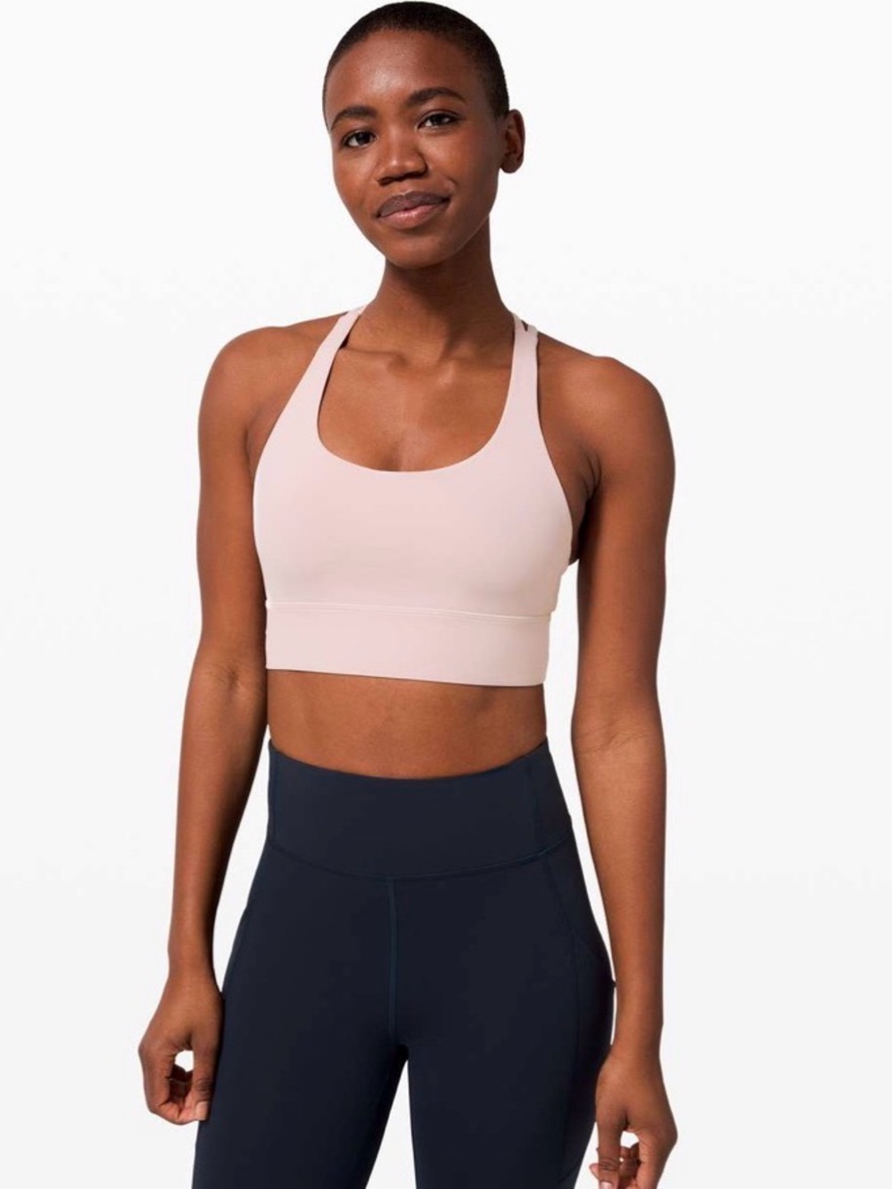 Lululemon Energy Longline Bra Muted Pink Size 8